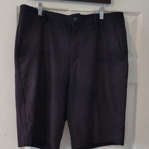 adidas Men's Black Flat Front Shorts